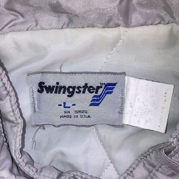 Mens Large Vintage 70’s Gray Swingster Bomber Jacket W/ Korody-Colyer Logo - Picture 3 of 13